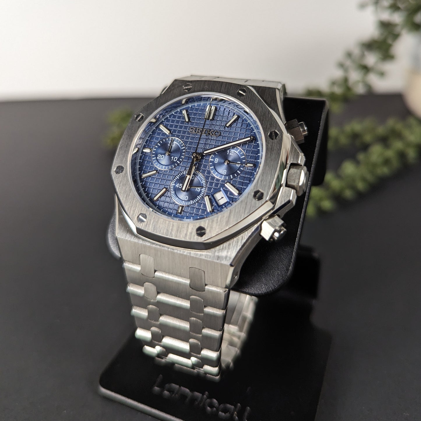 SeikOak Blue Chrono | Royal Oak-Inspired VK63 Chronograph | Free Worldwide Shipping