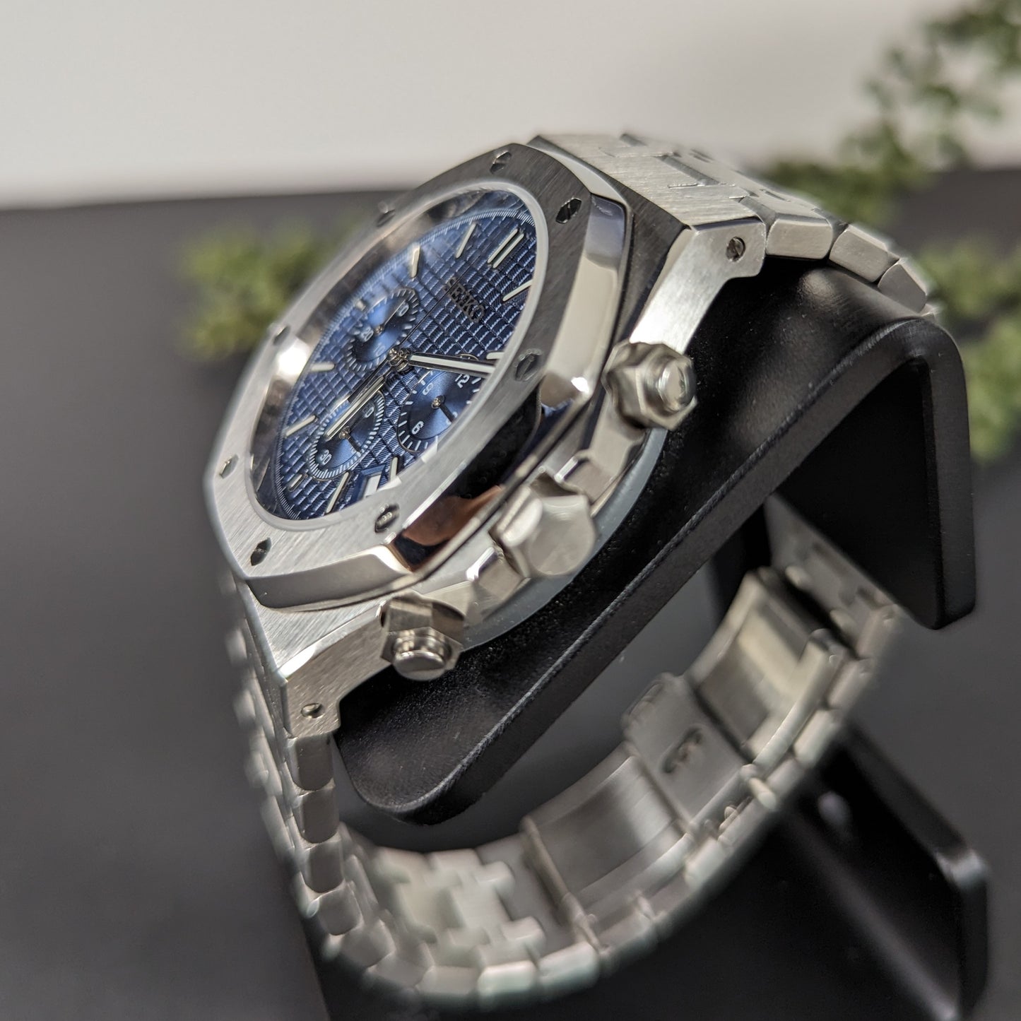 SeikOak Blue Chrono | Royal Oak-Inspired VK63 Chronograph | Free Worldwide Shipping