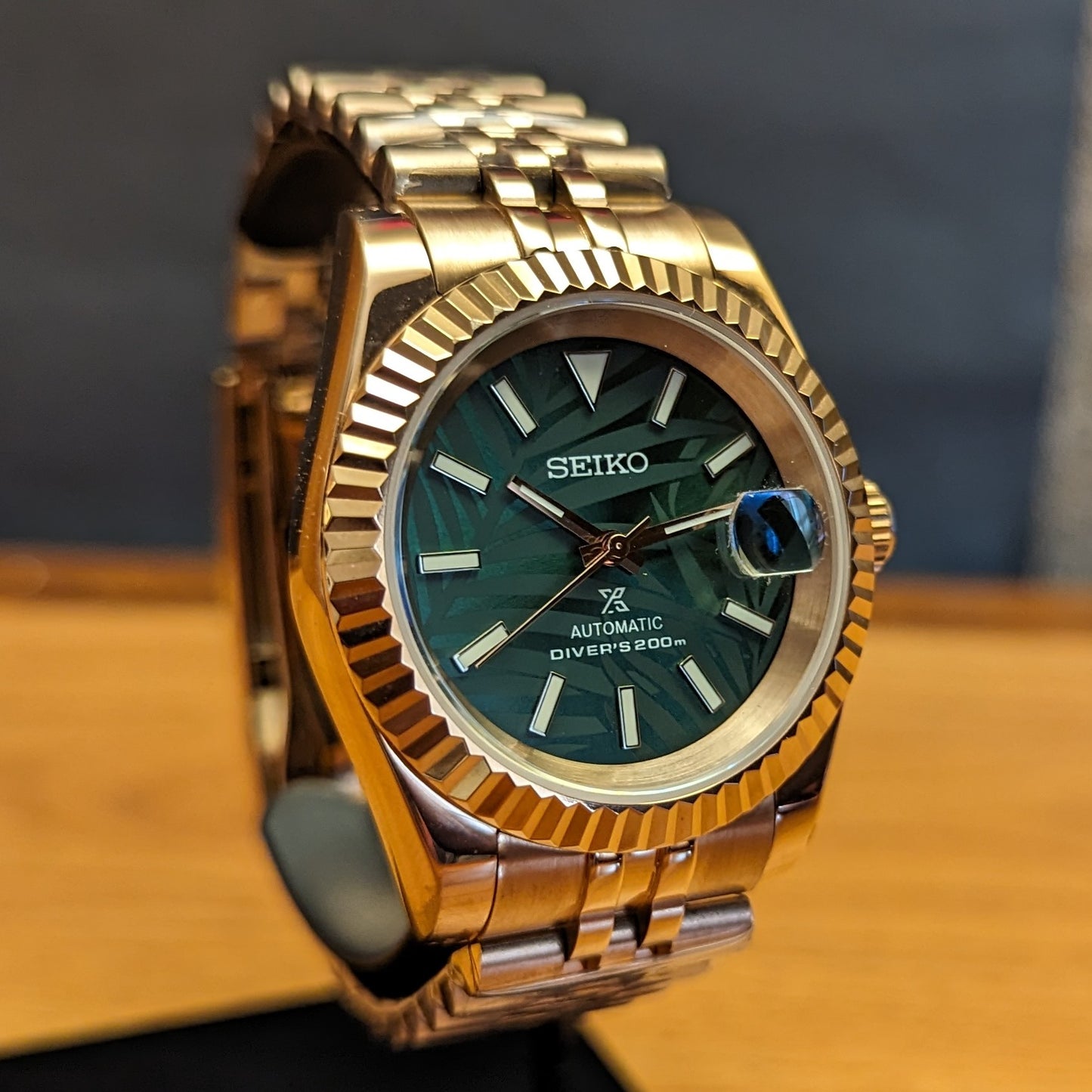 DateJust Rose Gold Seiko Mod