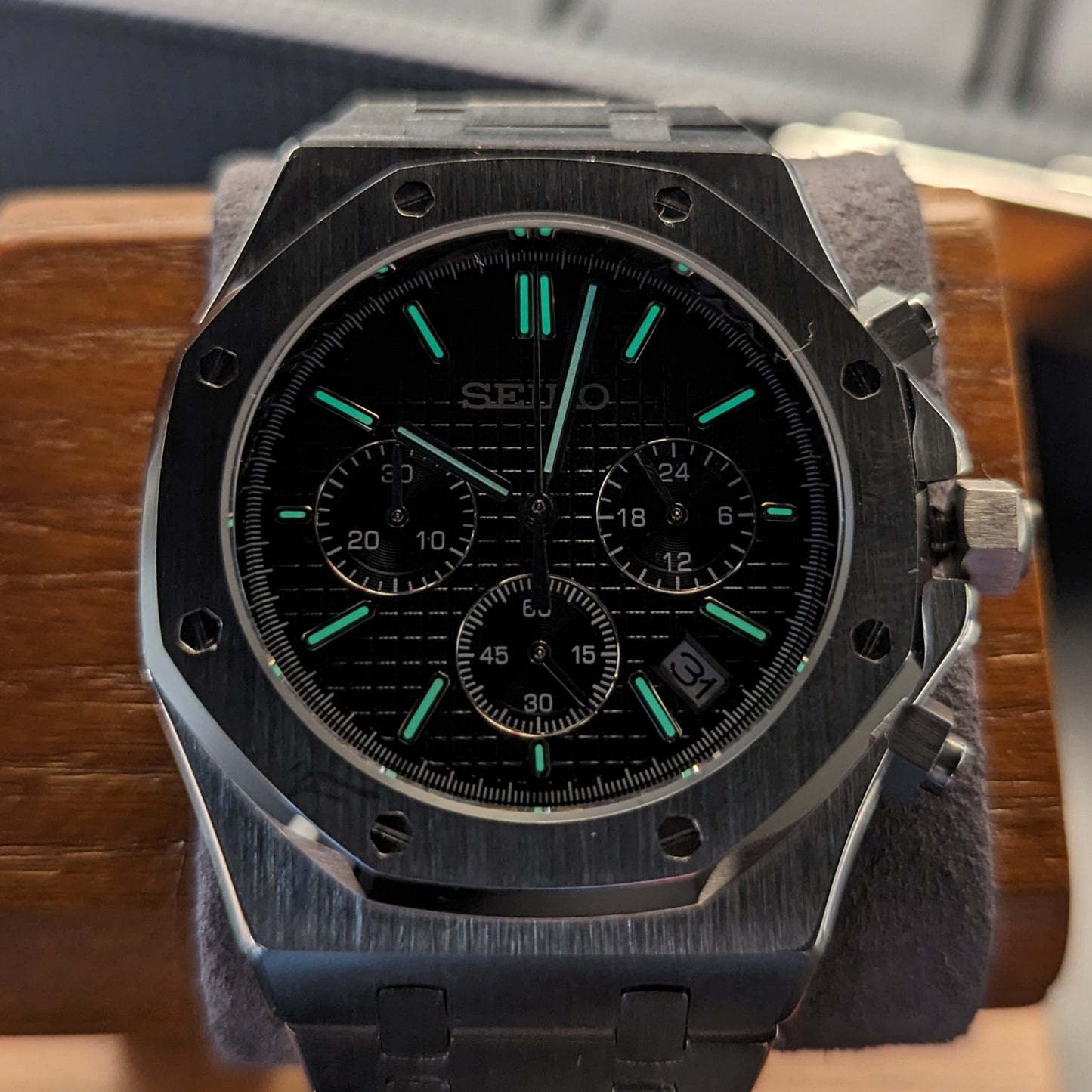 SeikOak Black Chrono