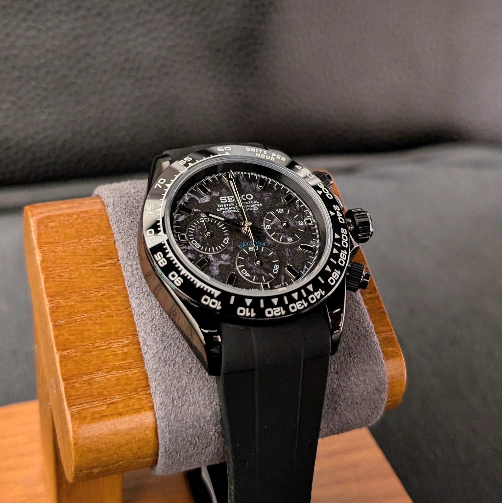 SeikoTona Camo Chronograph Daytona Homage - PS Watch Mods