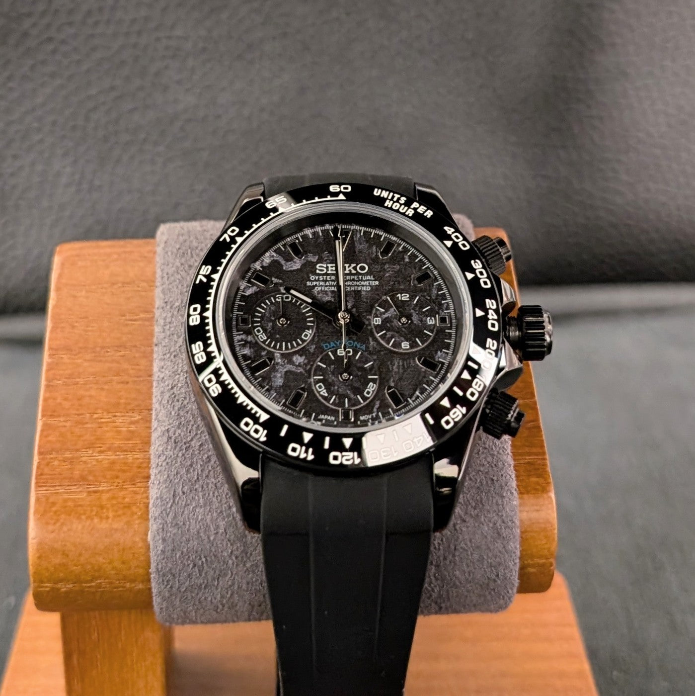 SeikoTona Camo Chronograph Daytona Homage - PS Watch Mods