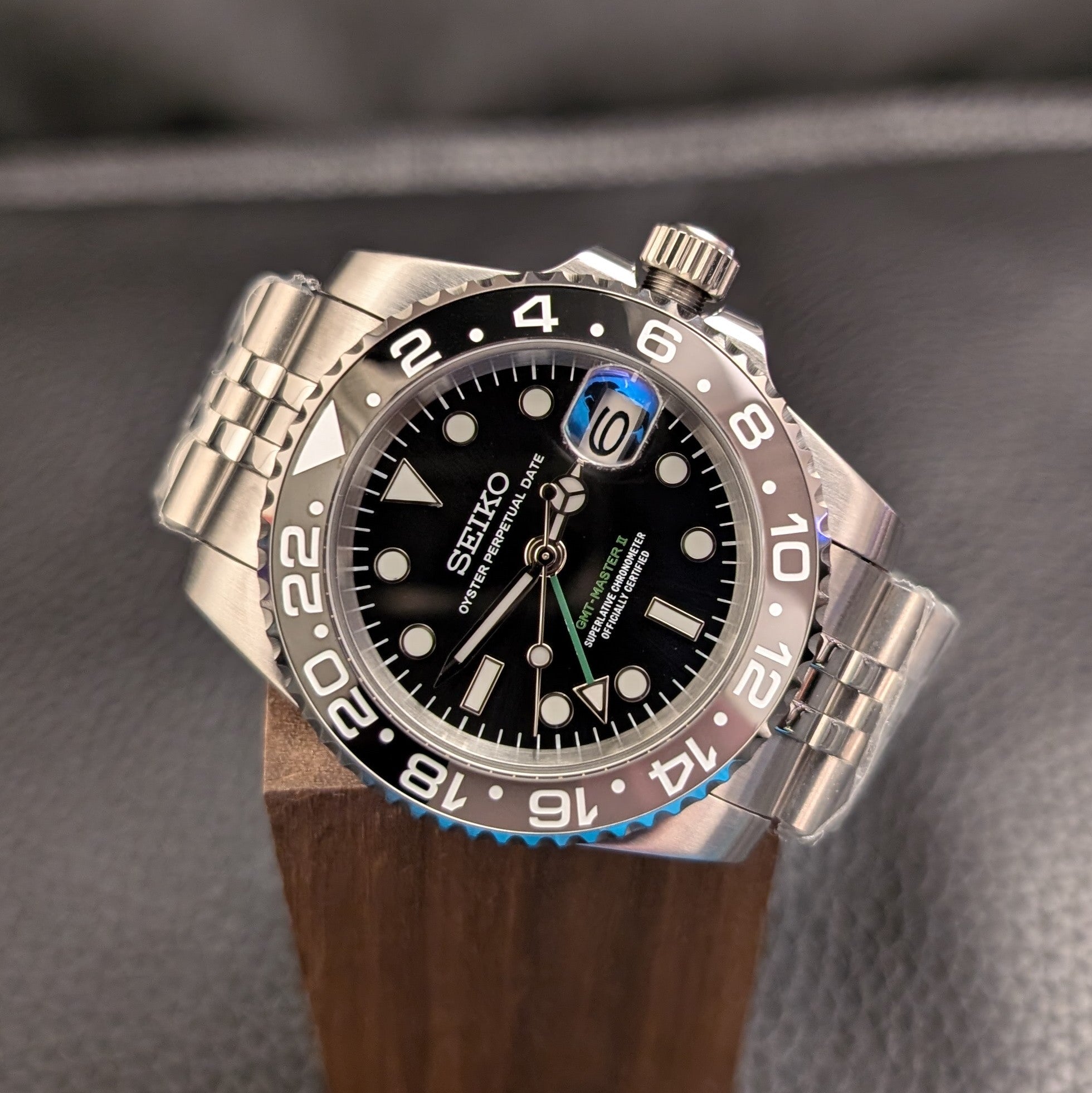 Bruce Wayne GMT Master ii Homage 2024 Model PS Watch Mods