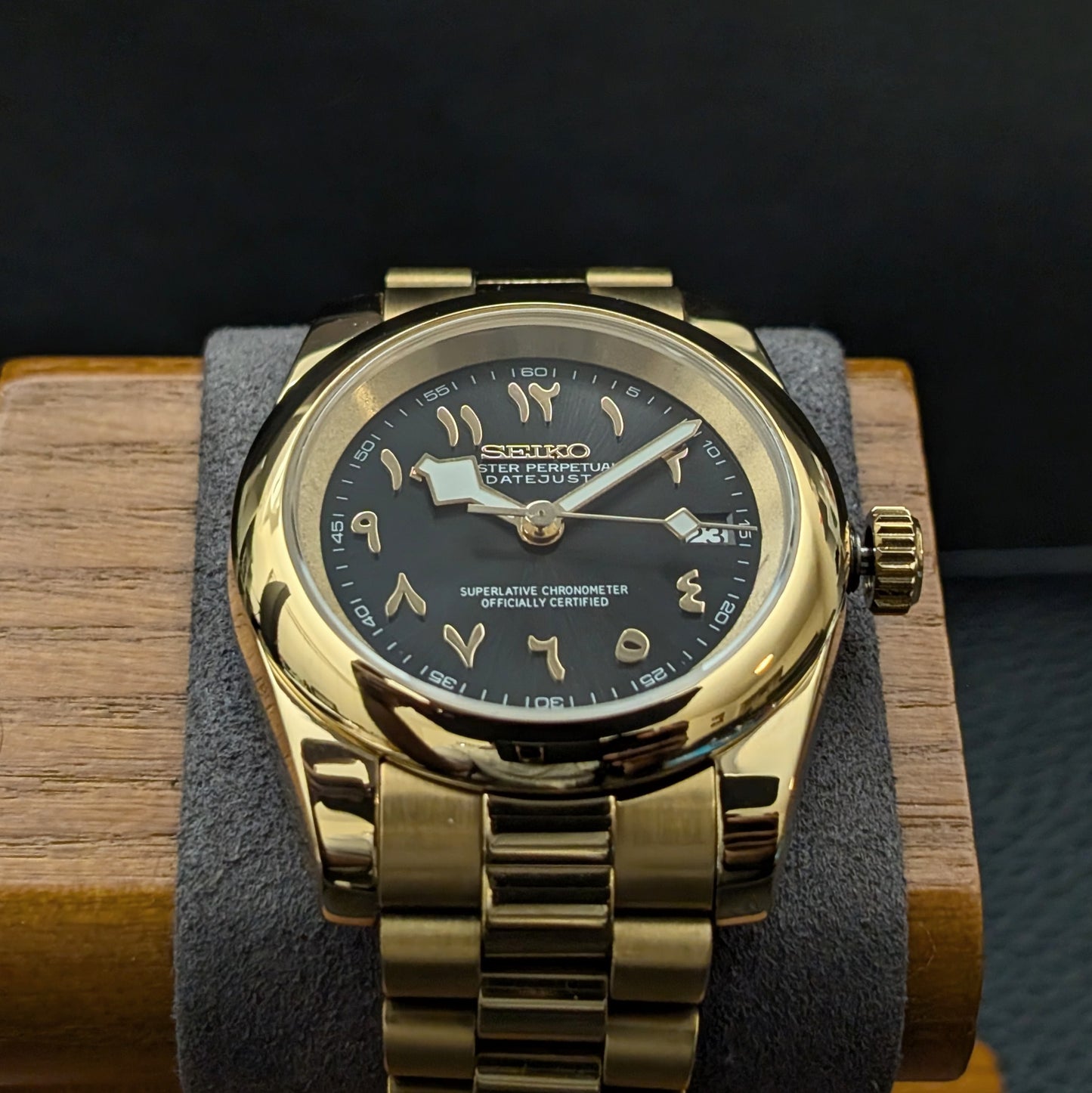 DateJust Arabic numeral Seiko Mod