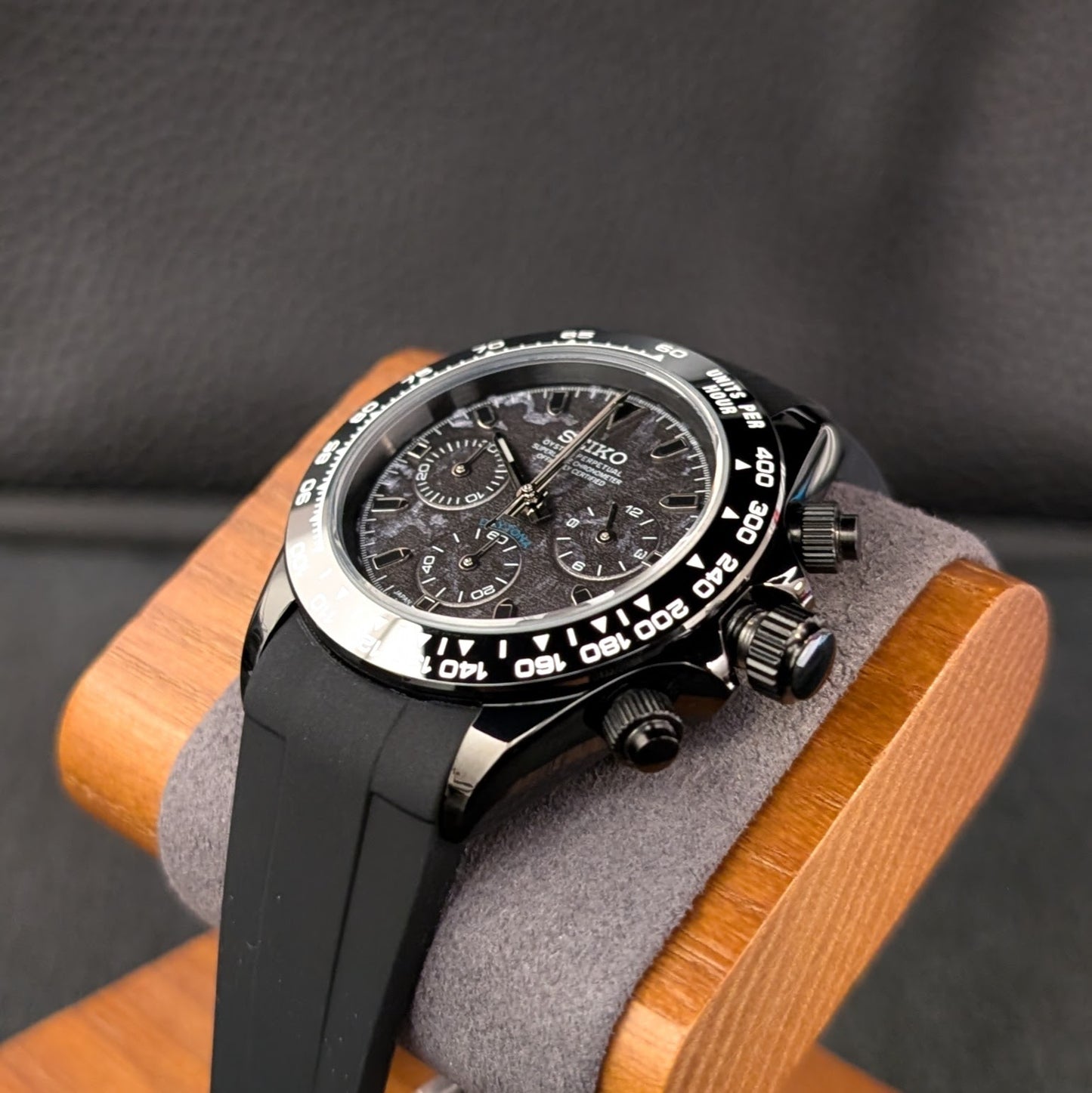 SeikoTona Camo Chronograph Daytona Homage - PS Watch Mods