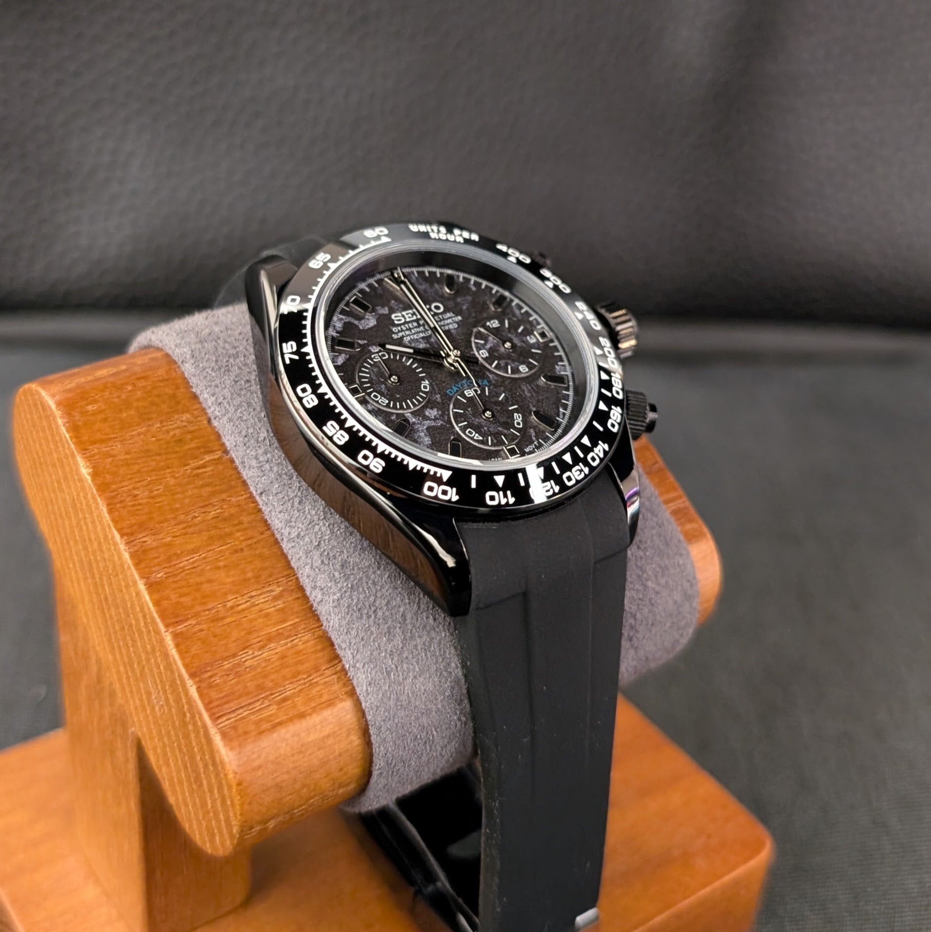 SeikoTona Camo Chronograph Daytona Homage - PS Watch Mods