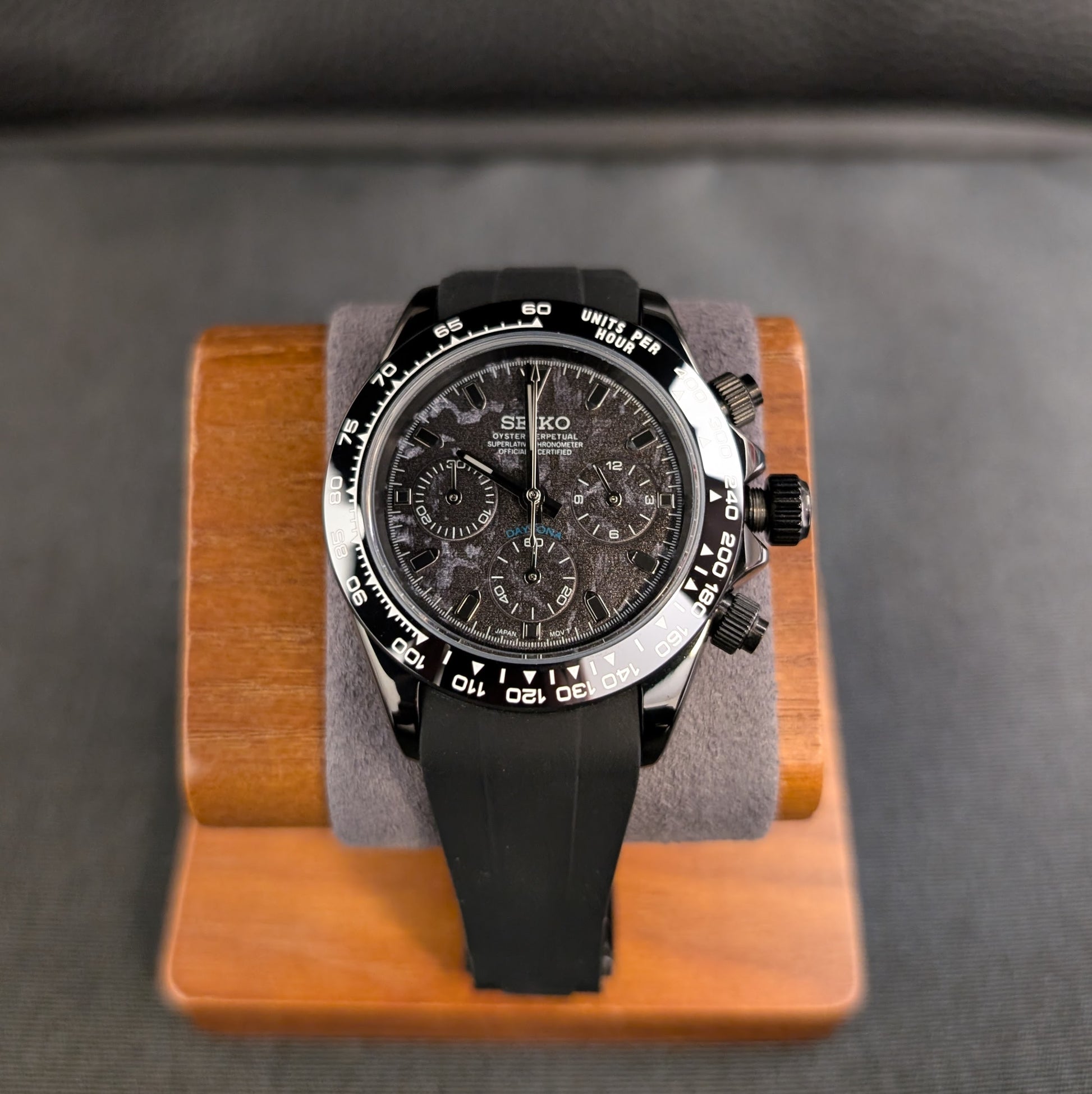 SeikoTona Camo Chronograph Daytona Homage - PS Watch Mods