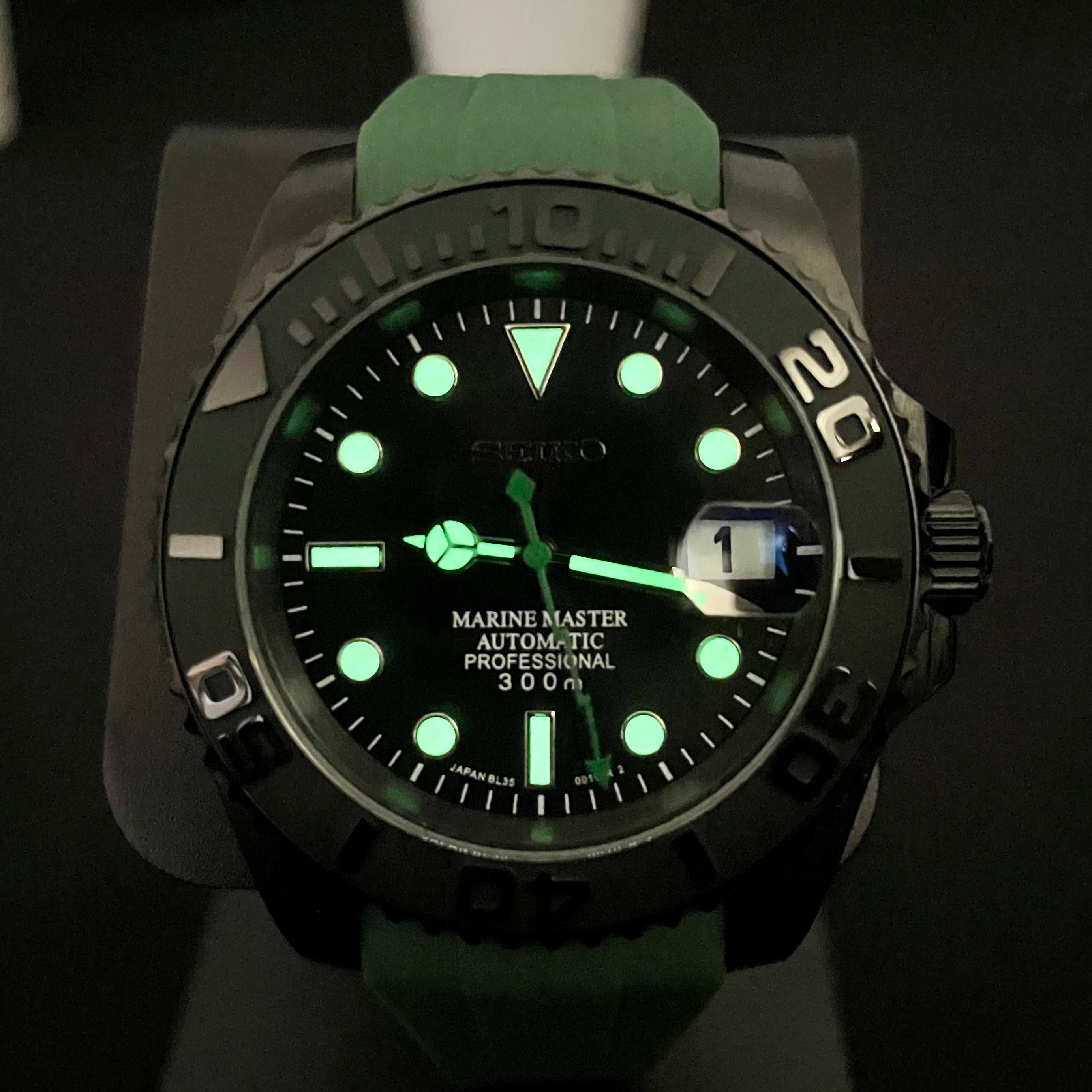 Seiko automatic on sale professional 300m green