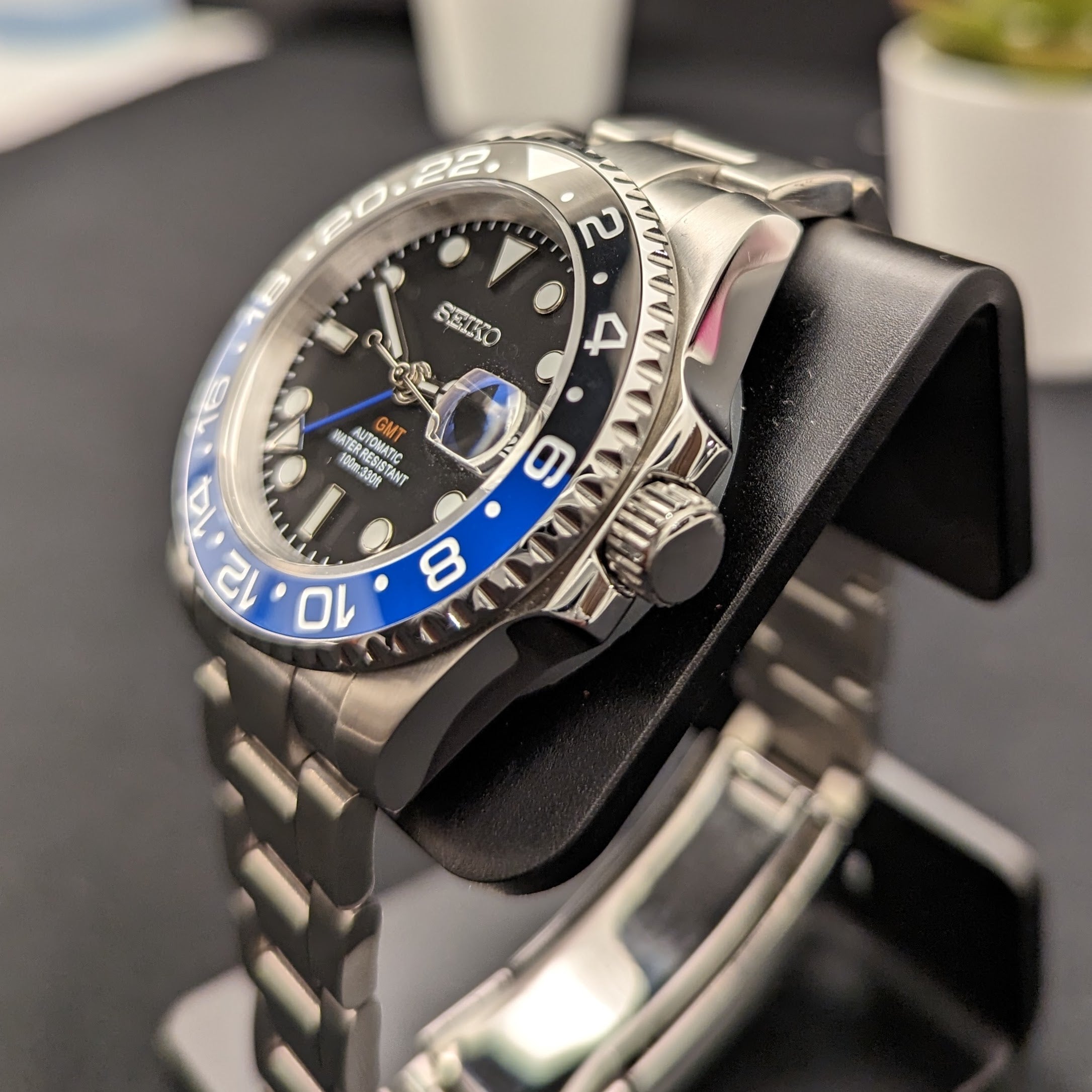 Seiko best sale gmt batman